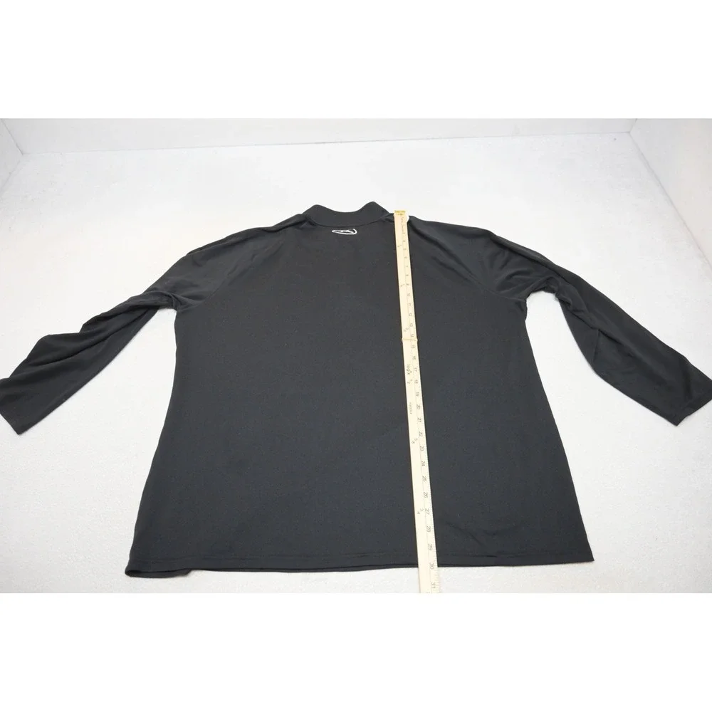 Under Armour Pullover Jacket Mens 3XL Black HeatGear 1/4 Zip Long Sleeve